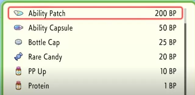 Ability Patch Pokemon BDSP