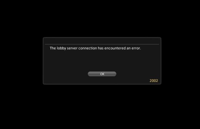 Error 2002 FFXIV Lobby Server Connection Error Fix