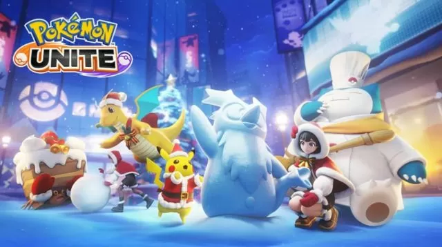 Snowball Battle Pokemon Unite Holiday Festivities