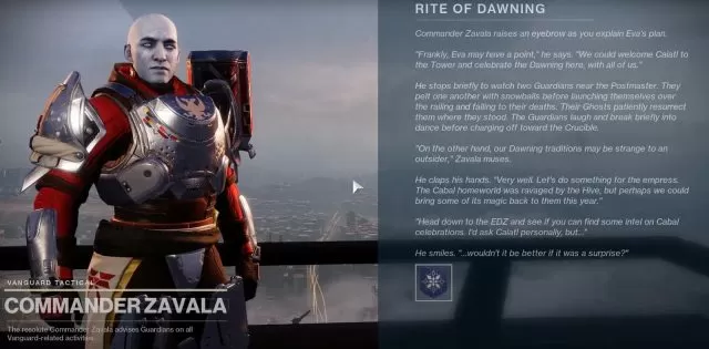 Destiny 2 Rite of Dawning Quest