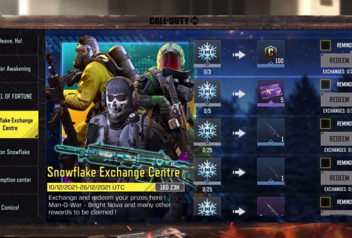 how to get snowflakes cod mobile