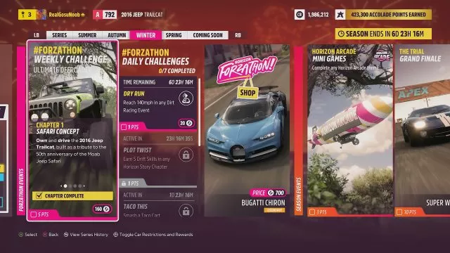 2016 Jeep Trailcat Forza Horizon 5, Safari Concept Winter Season Challenge