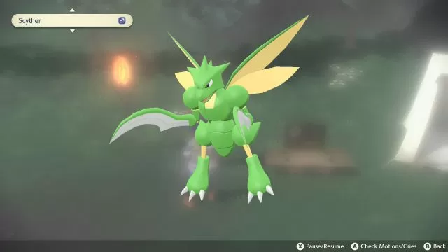 Evolve Scyther to Kleavor Pokemon Legends Arceus