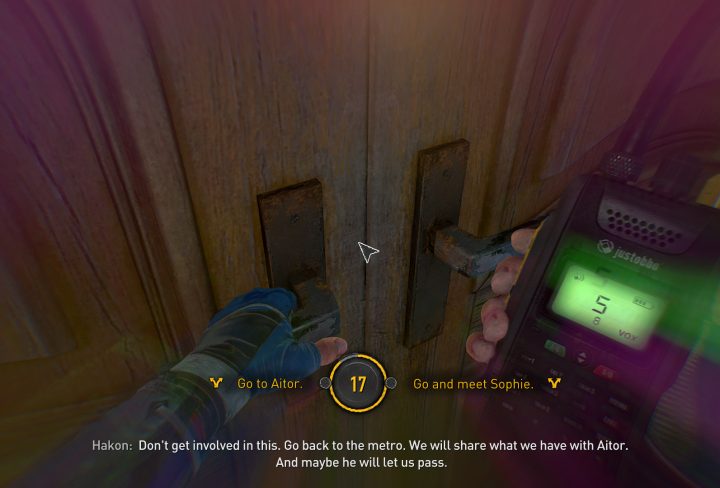 Go to Aitor or Go and Meet Sophie Major Choice Consequence Dying Light 2