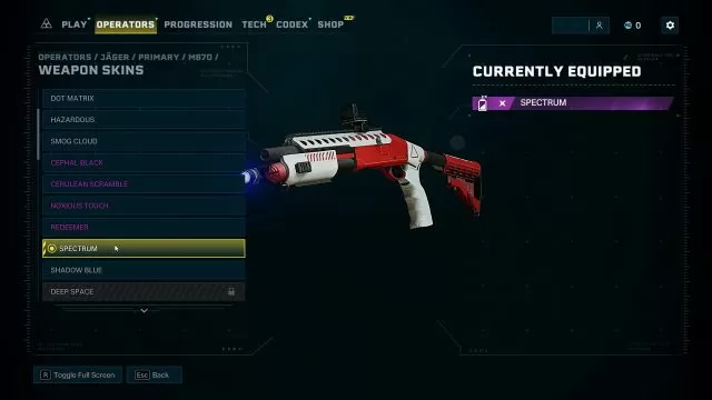 Spectrum weapon skin