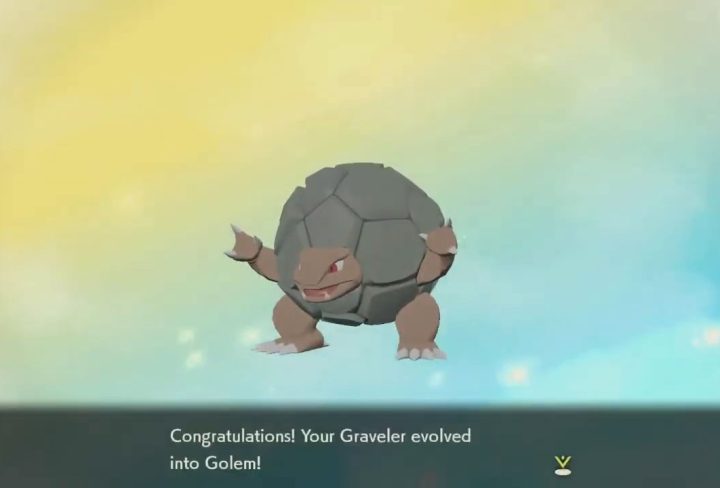 evolve graveler pokemon legends arceus