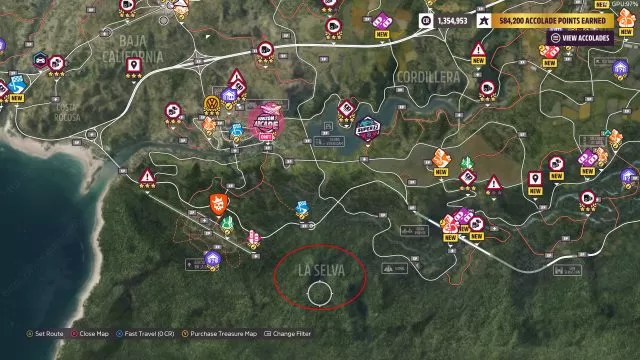 la selva location Forza Horizon 5