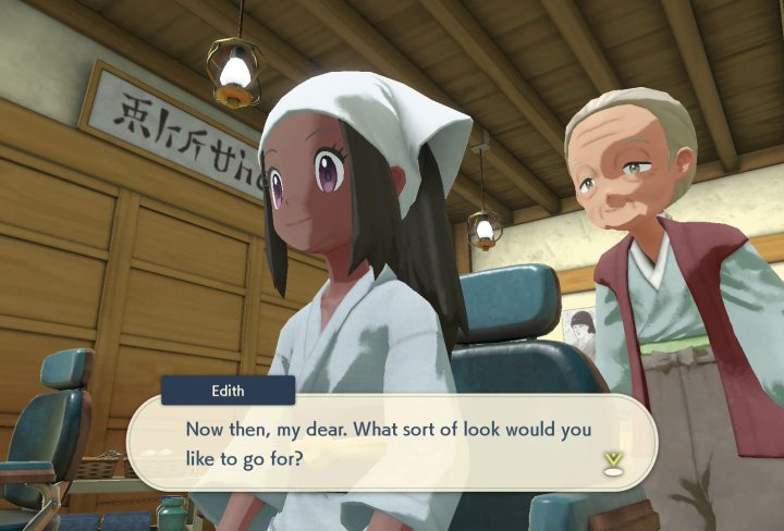 unlock hairdresser new hairstyles pokemon legends arceus