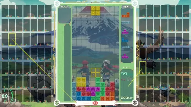 unlock pokemon legends arceus gifts in tetris 99 maximus cup