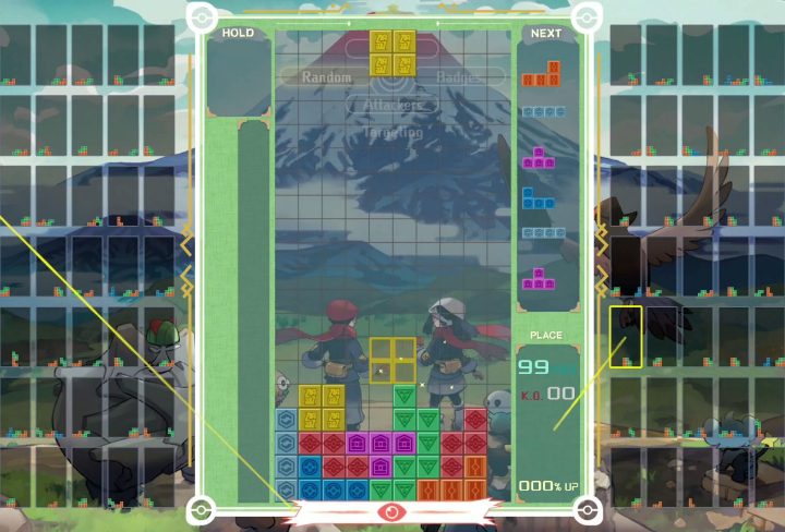 unlock pokemon legends arceus gifts in tetris 99 maximus cup