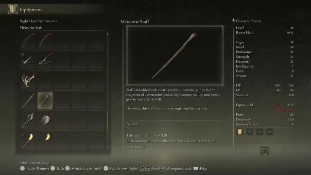 Elden Ring Meteorite Staff Location