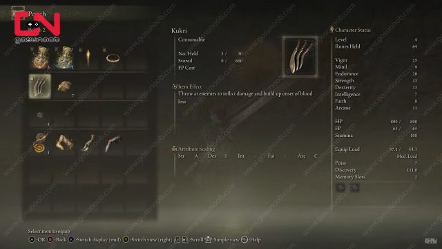 How to Use Pouch Items Elden Ring