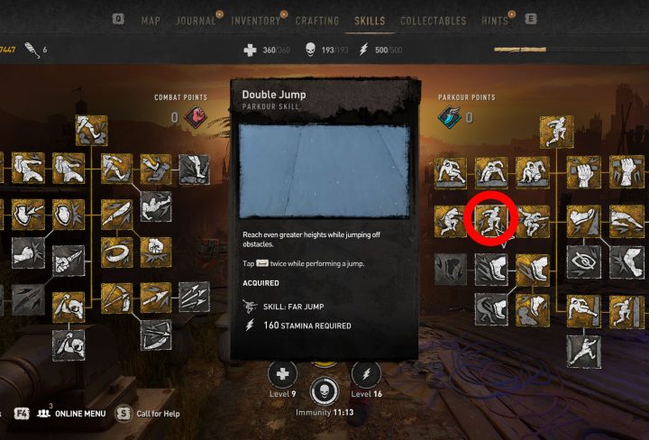 dying light 2 double jump not working explained