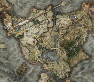 elden ring west and east limgrave imp statue stonesword key dungeon locations map