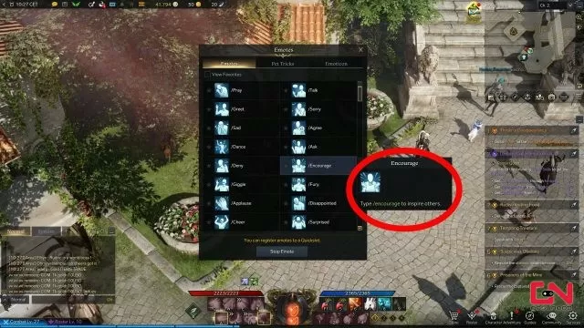 how to encourage thirain in lost ark