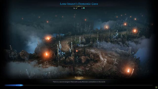 lost ark lone insects demonic cave treasure map location & solution