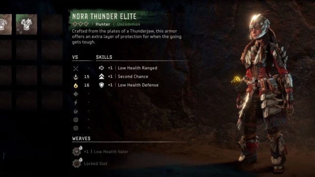 nora thunder elite outfit & sling horizon forbidden west