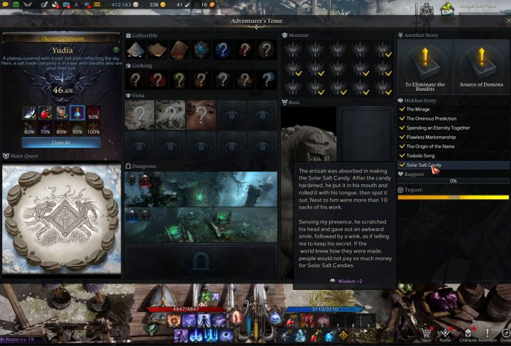 solar salt candy location lost ark hidden story