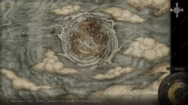 Bernahl location in Crumbling Farum Azula