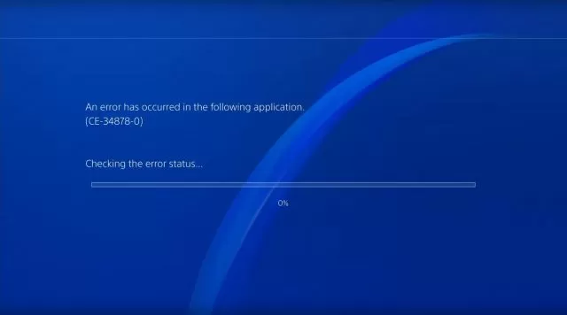 PS4 Error CE-34878-0 Fix