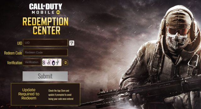 Call of Duty Mobile Redemption Center