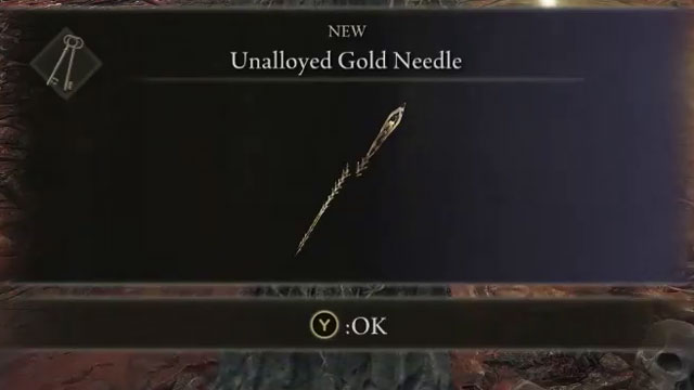 elden ring unalloyed gold needle location