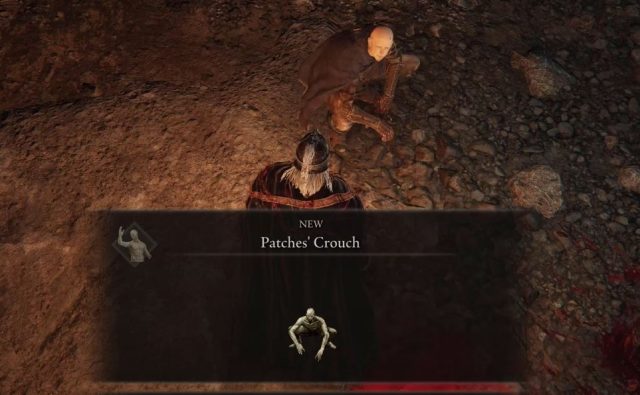 Elden Ring Patches Location 1.04 Update, Get Patches' Crouch Gesture