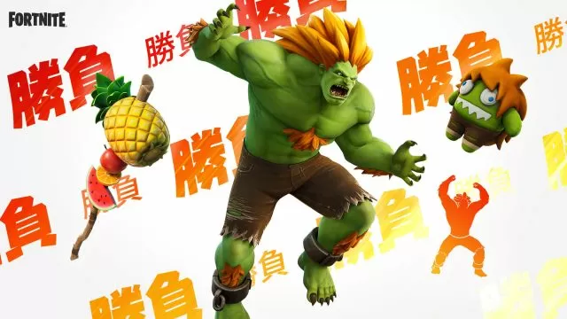 Fortnite Street Fighter Blanka & Sakura Skins, Bling, Pickaxes, Emotes & Gliders