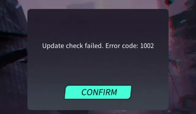 Dislyte Error Code 1002, Update Check Failed Fix