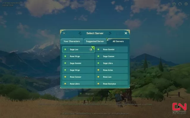 Change Server Ni No Kuni Cross Worlds