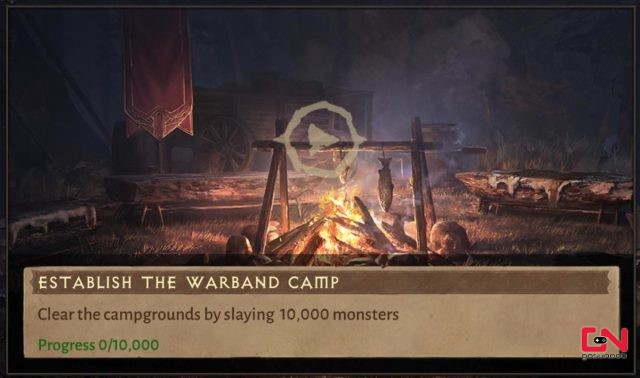 Diablo Immortal Establish Warband Camp, not Counting Monsters Solution