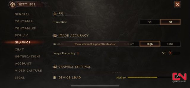Diablo Immortal 60 FPS not Supported, Ultra Graphics not Available