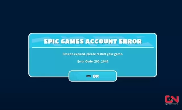 Fall Guys Error 200_1040, Epic Games Account Error Fix