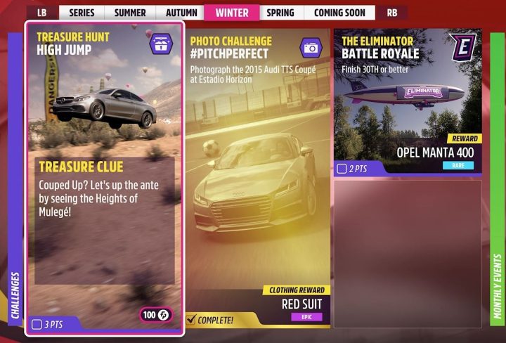 Forza 5 High Jump Treasure Hunt, Heights of Mulege