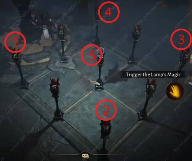 how to light nine lamps lost runes quest diablo immortal