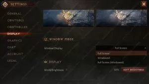 how to turn on windowed mode and exit full screen in diablo immortal