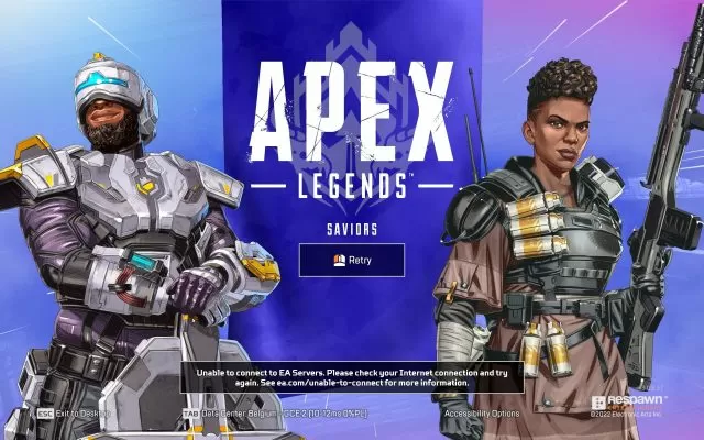 Apex Legends Unable to Connect to EA Servers