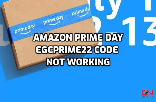 Egcprime22 Code not Working Solution, Amazon Prime Day