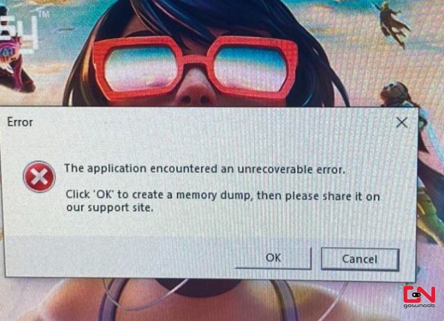 Fortnite The Application Encountered an Unrecoverable Error Solution