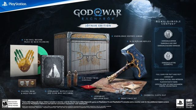 God of War Ragnarok Jotnar Edition Content & Price