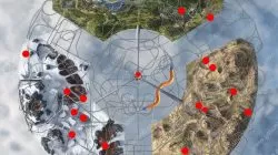 XP Bonus Boards locations map Forza Horizon 5 Hot Wheels