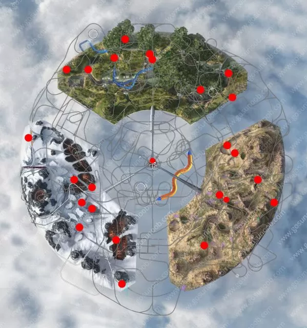 XP Bonus Boards locations map Forza Horizon 5 Hot Wheels