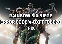 Rainbow Six Siege Error Code 4-0xfff0be20 Fix