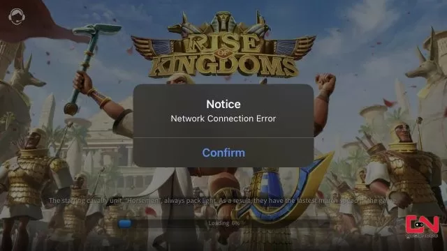 Rise of Kingdoms Network Connection Error