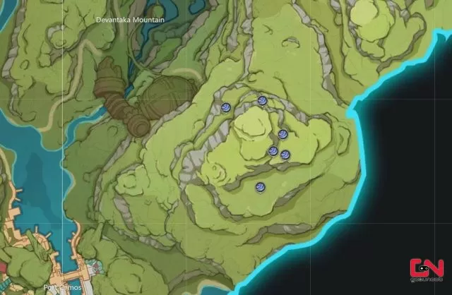 Rukkhashava Mushrooms Locations Genshin Impact Map