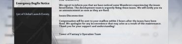 tower of fantasy disconnected from server fix