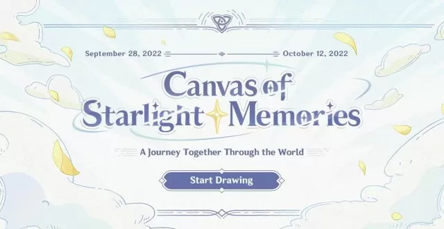 Canvas of Starlight Memories Genshin Impact Web Event