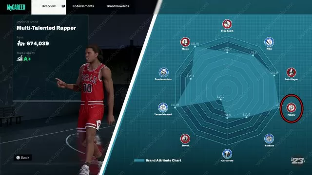 Level Up Flashy in NBA 2K23