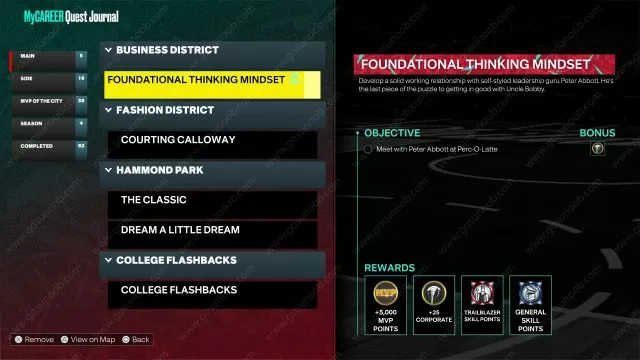NBA 2K23 Foundational Thinking Mindset Fix, How to Unlock Business District