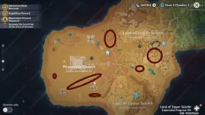 Redcrest Map Locations Genshin Impact